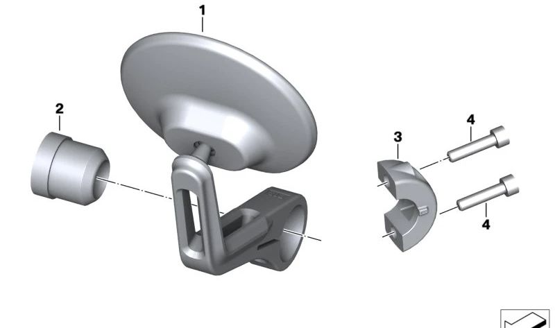 OEM 51167924373 distancing cap for BMW R NINET, R NINET PURE, R NINET SCRAMBLER, R NINET URBAN G/S ... and MORE. Original BMW Motorrad.