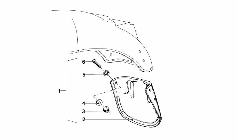 Guardabarros trasero negro OEM 46621230766 para BMW Motorrad R50, R60/5, R75/5, R 100, R 100 /7. Compatible con modelos fabricados entre 1969 y 1984. Original BMW Motorrad.