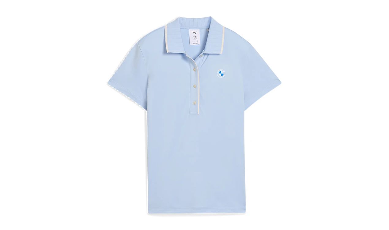Polo Cloudspun Bridges azul claro para BMW Golf 2025, talla XS-XL. Válido para BMW. Original BMW.