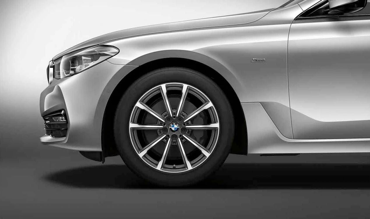 Llantas de aleación diseño V-Radio 685 OEM 36116877023 para BMW Serie 6 G32, G32N. Medida 9,5x19 ET39, color gris orbit bicolor. Original BMW.