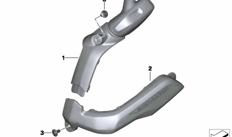Cubierta de bobinas de encendido izquierda OEM 11128532975 para motos BMW R1200GS, R1200RT, R1200R, R1200RS... y más. Original BMW Motorrad.