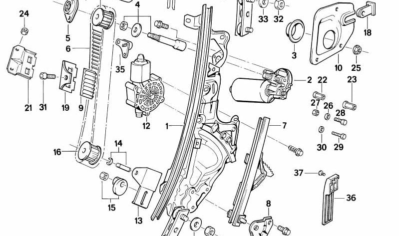 Pin di guida OEM 51332290338 per BMW Z1. BMW originale BMW.