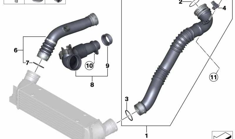 Junta tórica OEM 11617791469 para BMW E82, E88, E90, E90N, E91, E91N, E92, E92N, E93, E93N, E84, E83, E83N, E53, E89. Original BMW.