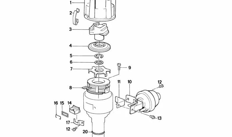 Sensor de impulsos OEM 12111273287 para BMW E21 {320, 323i} con motor M20, cambio manual y automático. Apto para modelos producidos entre 1977 y 1982. Original BMW.