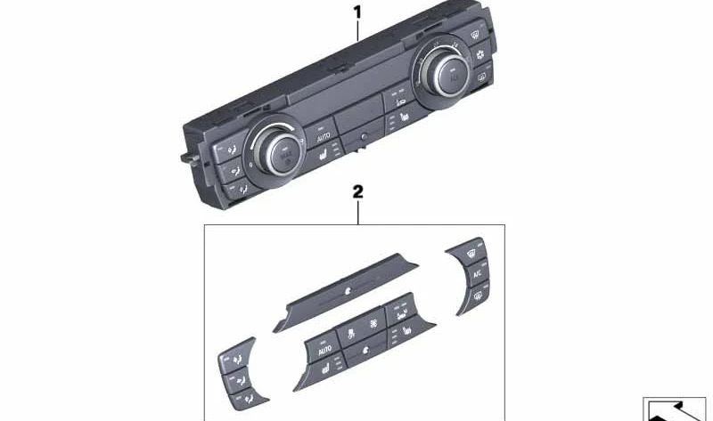 Unidad de control del climatizador automático OEM 64119289962 para BMW F25. Pieza original BMW.