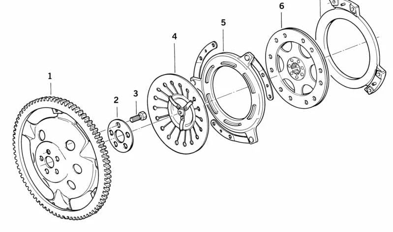 Arandela muelle embrague OEM 21211338508 para BMW Motorrad R 100 GS, R 100 R, R 100 RS, R 100 RT, R 1100 GS. Compatible con modelos R247 y R259. Original BMW.