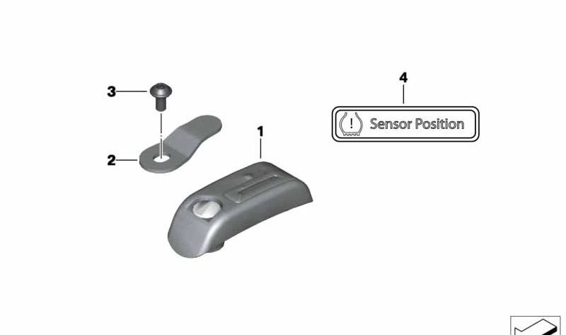 Placa de suporte OEM 65758527331 para BMW Motorrad C 600 Sport, C 650 GT... e muito mais. Originais BMW Motorrad.