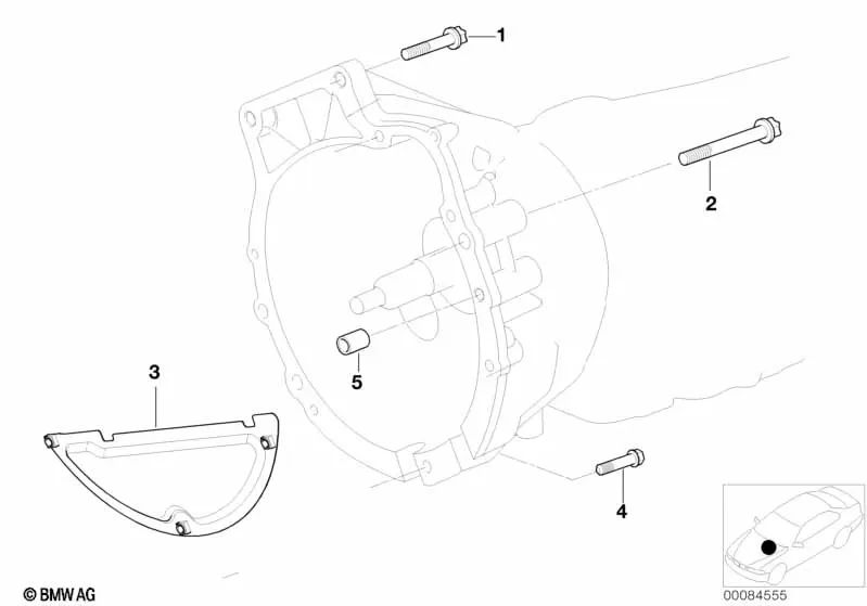 TORX M12X50 Schraube für BMW 1 E81, E87, E87N, E88, F20, F21, 2 F22, F23, F87, F87, Serie E36, E46, E46, E90, E91, F30, F31, F34, F80, Serie 4 F32, F33, F36, F82, Serie 5 E34, E39, E60, F07, F10, F11, F18, Serie 6 E63, E64, F06, F12, F13, Serie