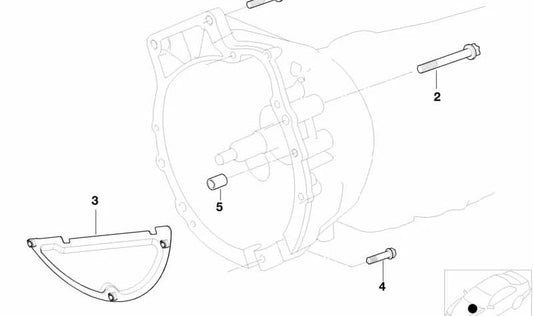 Tornillo Torx M12X75 OEM 23001222893 para MINI F56, F55, Clubman F54, Countryman F60... y más. Original MINI.