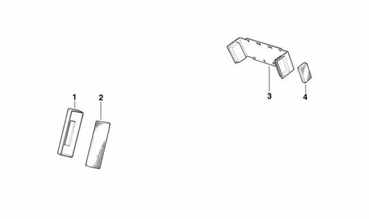 Soporte trasero OEM 63142306524 para motos BMW R 850 GS, R 1100 GS, R 1150 GS... y más. Original BMW Motorrad.