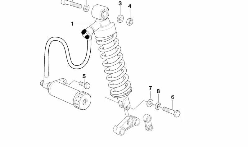 M10x1.25x45 OEM 33532345547 VITE esagonale per BMW F 650 motociclette, F 650 ST (E169). BMW MOTORAD originale.