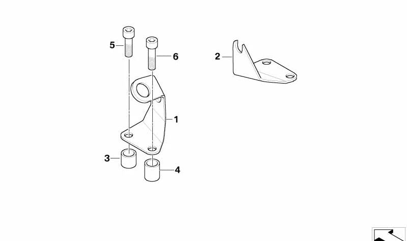 Boccola OEM 65617652696 per BMW R1100RT, R850RT, R1200RT, R1150RT... e altro ancora. BMW Motorrad originale.
