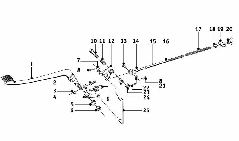 Muelle de tracción para BMW (OEM 35214044215). Original BMW