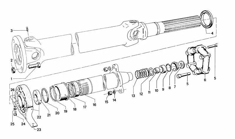 Anneau OEM Board 26121101310 pour BMW E30, E34, E36, Z1, Z3. Compatible avec les systèmes de transmission et d'axe de Cardan. Pièce BMW originale.