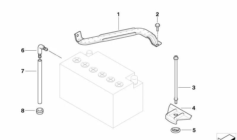 OEM 61217549425 Proteção anti -Live para BMW E90, E90N, E91, E91N, E92, E92N. BMW original.