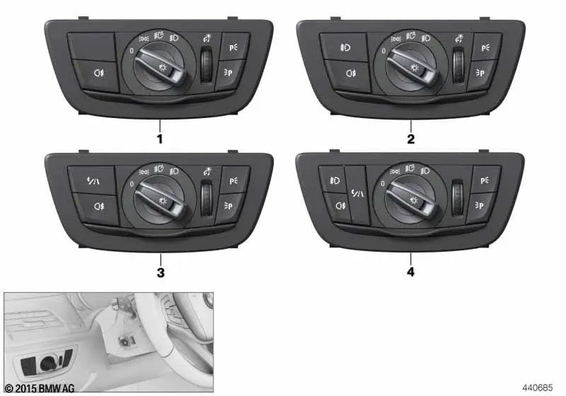 OEM light control device 61319472969 for BMW 5 Series F90, G30, G31, 6 Series G32... and more. Genuine BMW.