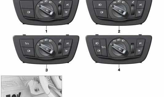 Módulo de controle de luz OEM 61319472977 para BMW G11, G12. BMW original.