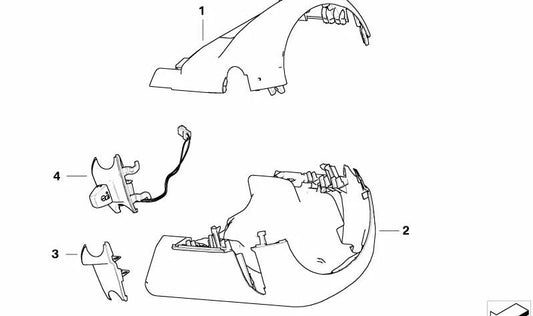 Interruptor ajuste columna dirección OEM 61316966709 para BMW X5 E70 y X6 E71. Compatible con modelos: E70 (xDrive30d, 3.0d, 3.0sd, 3.0si, 4.8i) y E71. Original BMW.