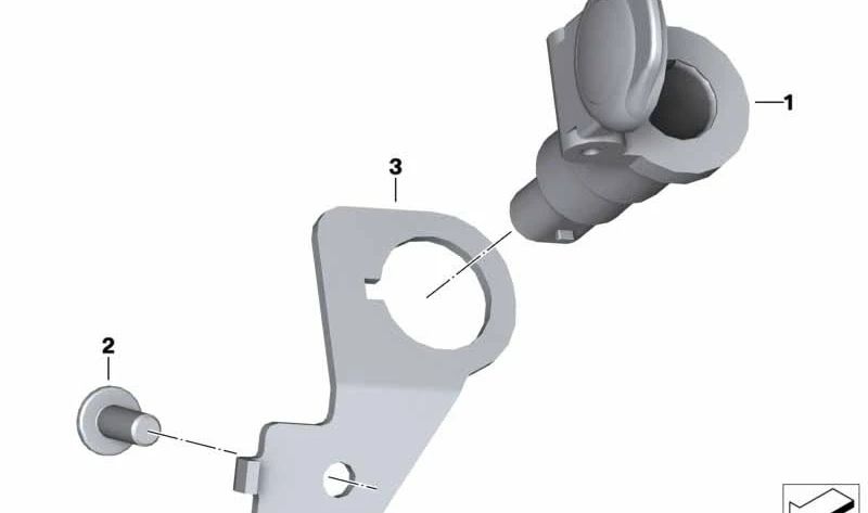 Soporte toma de corriente adicional OEM 61348551216 para BMW Motorrad S 1000 XR (K49) 2014-2019. Original BMW Motorrad.