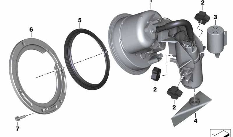 Interruptor de contacto de advertencia OEM 16148564601 para motos BMW R nineT, R nineT Pure, R nineT Scrambler, R nineT Racer, R nineT Urban G/S. Original BMW Motorrad.