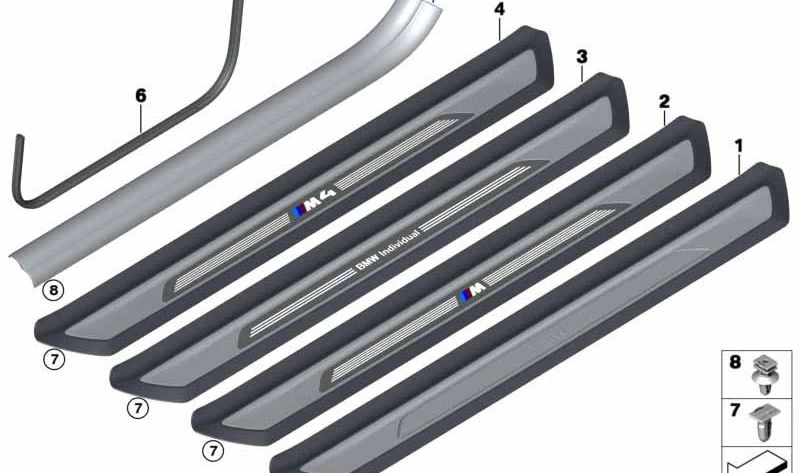 ERMOLECEDORA COVER OEM 51477345110 FOR BMW F33. Original BMW.