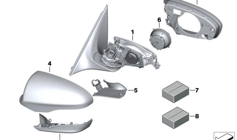 Support du côté gauche OEM 51168050471 pour BMW F10, F11, F06, F12, F13. BMW d'origine.