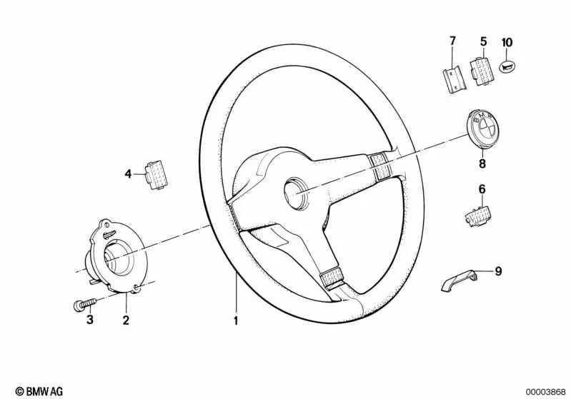 Mistura para BMW Série 3 E30, Série 5 E28 E34, Série 6 E24, Série 7 E32 (OEM 32331155957). BMW original