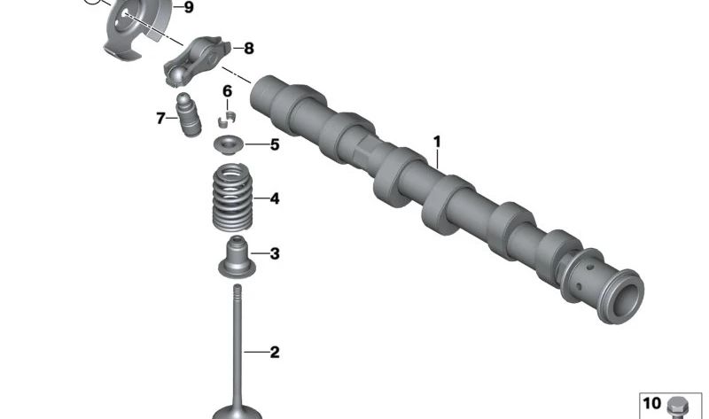 Eintrittskameralwelle für BMW F70, U06, G20N, G21N, G22N, G23N, G26N, G60, G61, G68, U11, U12, U10, G45, G06N (OEM 11318744957). Original BMW