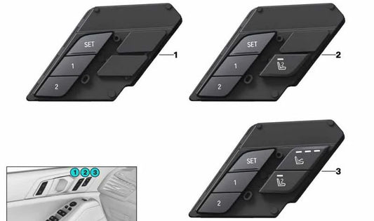 Módulo de control funciones del asiento derecho OEM 61319436038 para BMW G05, F95, G09. Original BMW.