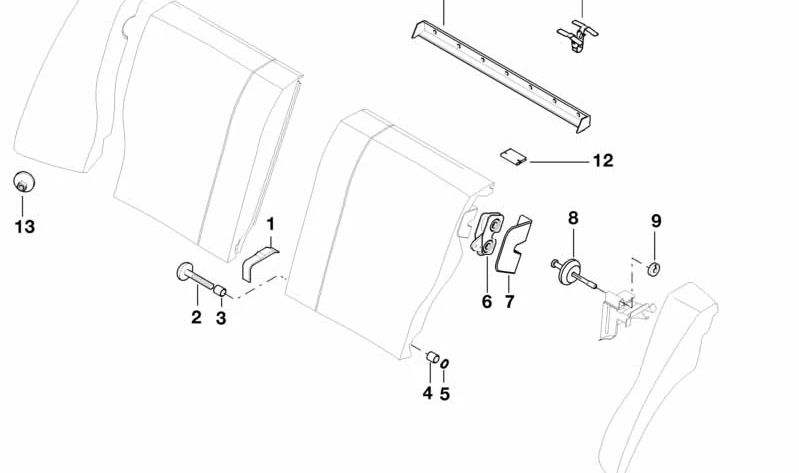 Rear edge protection for BMW 3 Series E36 (OEM 52208186272). Original BMW