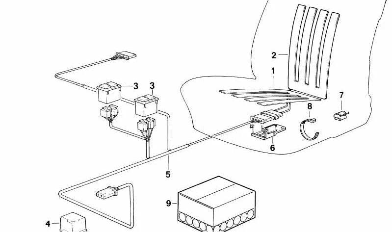Support for BMW E30 3 Series, E24 6 Series (OEM 52101916175). Genuine BMW