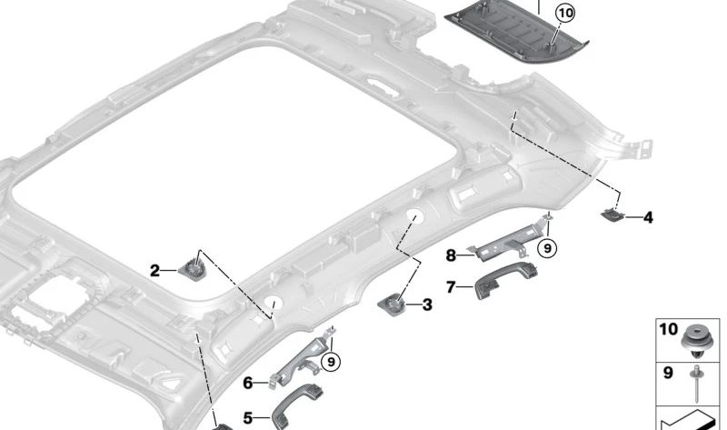 Buren Sie den linken Frontlautsprecher für die BMW 7 G70 -Serie (OEM 51445A44137). Original BMW