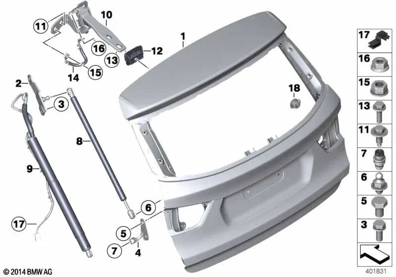 Accionamiento husillo derecho OEM 51247232004 para BMW X3 F25 (2010-2017). Original BMW.