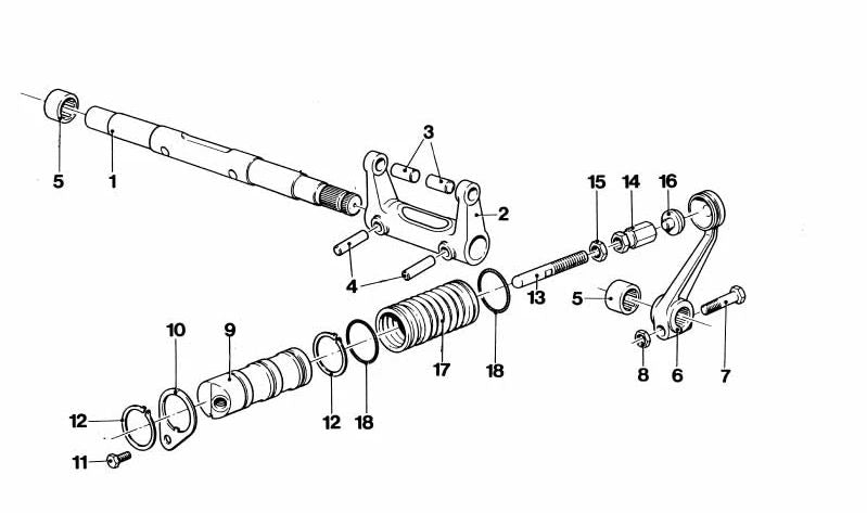 Cylindre des récepteurs d'embrayage OEM 21521102060 pour BMW E30, E34, E36, E38, E39, E46, E53, Z3, Z4, X5. BMW d'origine.