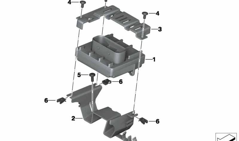 Portador mecanismo de mando OEM 13618535038 para BMW Motorrad G 650 GS, G 650 GS Sertão. Original BMW Motorrad.
