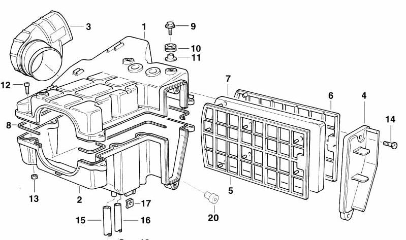 Soporte delantero OEM 13722345018 para motos BMW F 650, F 650 ST. Original BMW Motorrad.