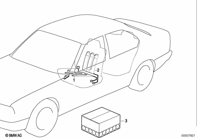 Backup Heating Element OEM 64118391697 for BMW 3 Series E36 (316i, 318i) 1993-2000. Genuine BMW.