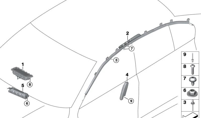 Blight Remache OEM 0714928999 für BMW F34, F34N, F36, F36N, F90, F90N, G30N, G30N, G31, G31N, G38, G38N, G32, G32N, G11N, G12, G12N, F93, G16. Original BMW.
