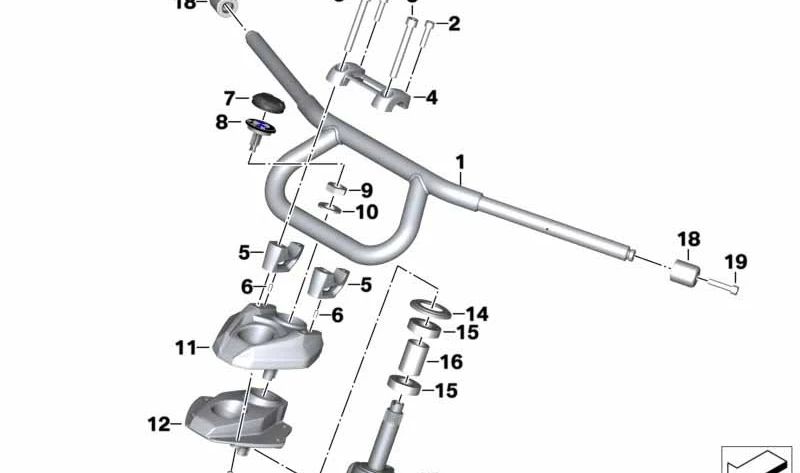 Tornillo ISA M10x80 OEM 07129907435 para BMW Motorrad F 800 R, K 1600 GT, GTL, Bagger (todos los modelos indicados). Original BMW Motorrad. Ideal para fijaciones en chasis, suspensión y manillar.