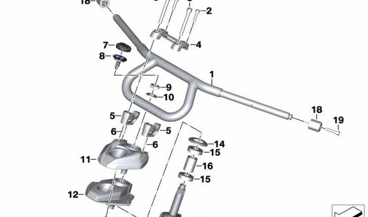 Tornillo ISA negro M8X35 OEM 07129904987 para motos BMW R1200RT, K1300S, K1600GTL, F800S... y más. Original BMW Motorrad.