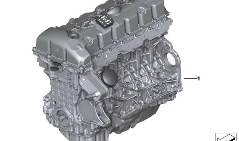 Motor completo OEM 11002296966 para BMW F10, F18 (motor N52B25AF). Repuesto original BMW.