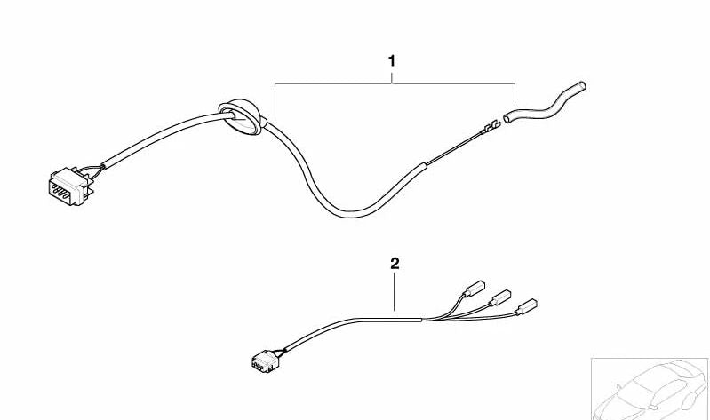Kit reparación sensor nivel trasero OEM 61126902566 para BMW Serie 5 E39 (520d, 520i) modelos compatibles desde 1996 hasta 2003. Original BMW.