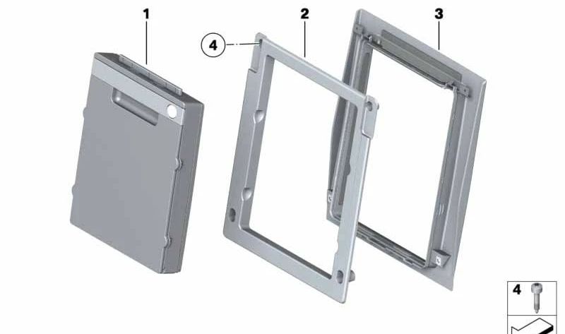Bolsa portaesquís Komfort OEM 52207213422 para BMW Serie 7 {F01, F01N, F02, F02N, F04}. Accesorio interior original BMW para transportar esquís de forma segura. Original BMW.
