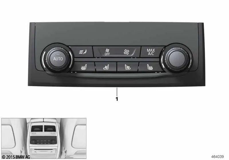 Rear air conditioning control unit repair kit for BMW G11, G12 (OEM 61316999389). Original BMW.