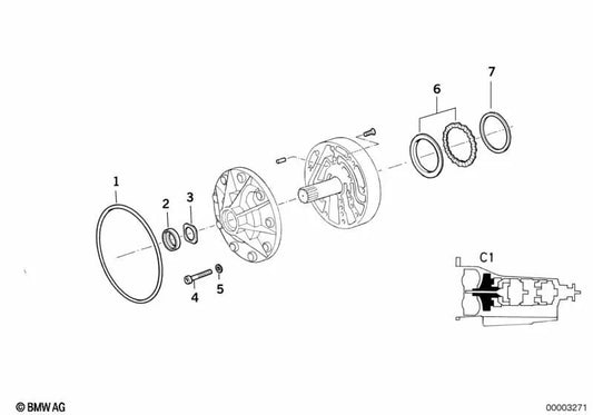 BMW E36, E34, E39, E32, E38 (OEM 24311218533). Original BMW