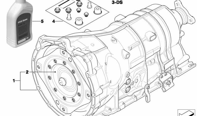 Convertisseur de couple pour la série BMW 5 E60, E61 (OEM 24407551821). BMW d'origine.