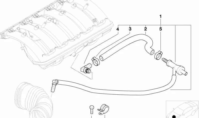 Bomba de vacío OEM 11611439396 para BMW E36, E38, E39, E46, X5 E53, Z3 E36. Original BMW.