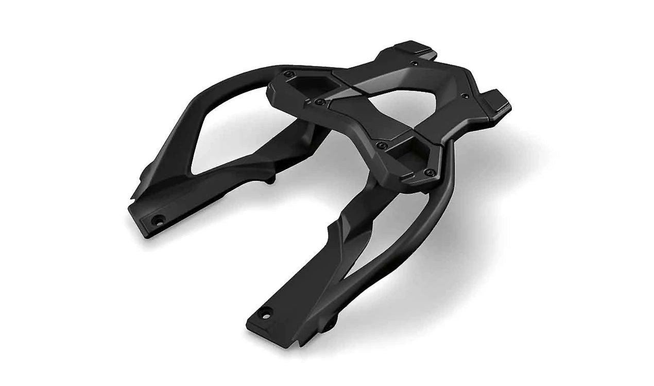 Portaequipajes trasero negro OEM 46548534258 para BMW Motorrad R 1200 R, R 1250 R, R 1200 RS, R 1250 RS. Original BMW Motorrad.