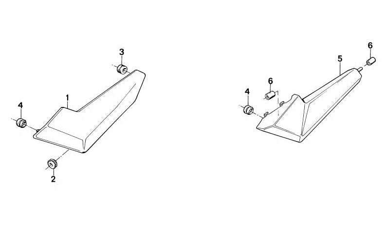 Manguito de goma OEM 46631453339 para motos BMW K75, K100, K1100, K1200 y más. Original BMW Motorrad.
