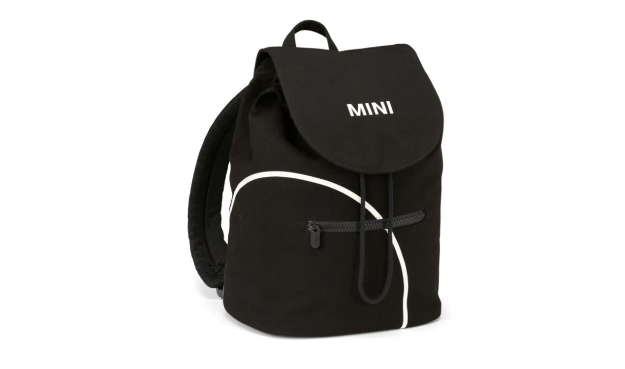 Mochila con estampado de contornos negro/blanco OEM 80225B320C4 para MINI. Original MINI.